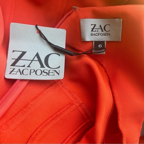 NWT Zac Posen Tangerine Sleeveless Fit and Flare Dress - Picture 3 of 4